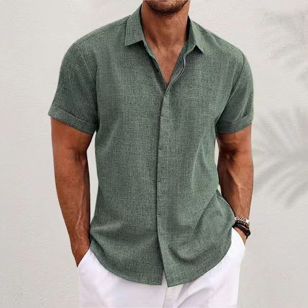 Men Formal Wear Top - Men's Fashion Casual Solid Color Shirts