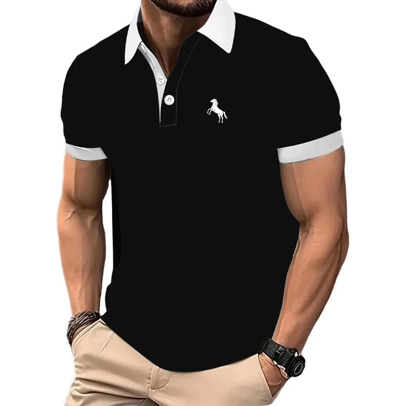 Men Formal Wear Clothes - Men's Polo shirt, short sleeve, gradient