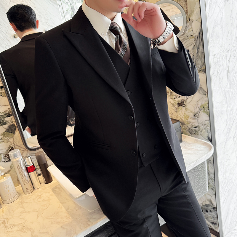 Men's suit three-piece busines - đánh giá và giá Men Formal Wear Top