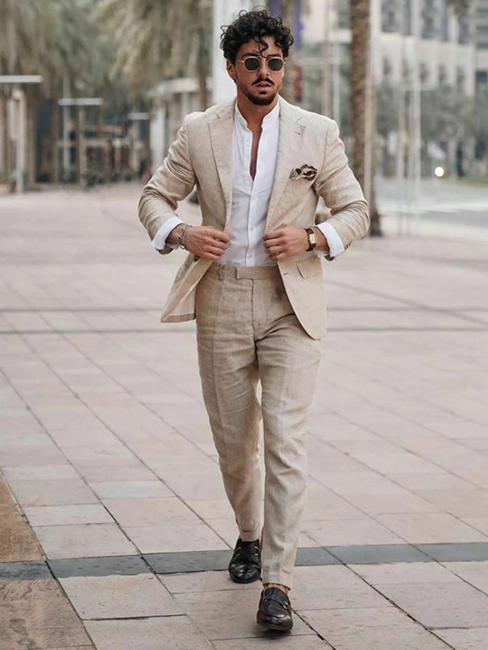 Summer Beach Business Linen Me - đánh giá và giá Men Formal Wear With Blazer