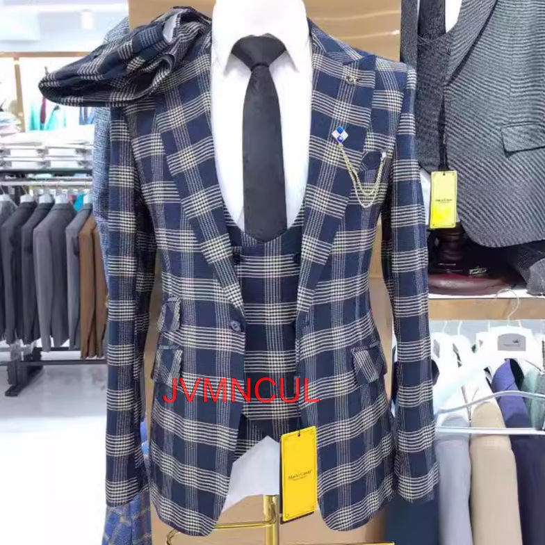 Men's Color Block 3 Piece Suit - đánh giá và giá Men'S Formal Wear For Reception