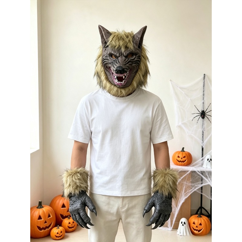 Halloween Wolf Head Mask and G - đánh giá và giá Formal Wear Gloves Men
