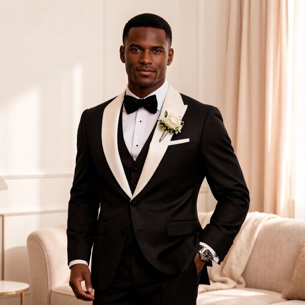 3 Pieces Formal Men Suits Peak - đánh giá và giá Men'S Formal Wear For Reception