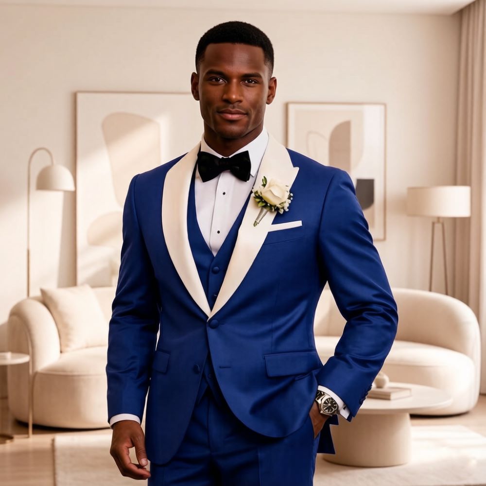 3 Pieces Formal Men Suits Peak - đánh giá và giá Men'S Formal Wear For Reception
