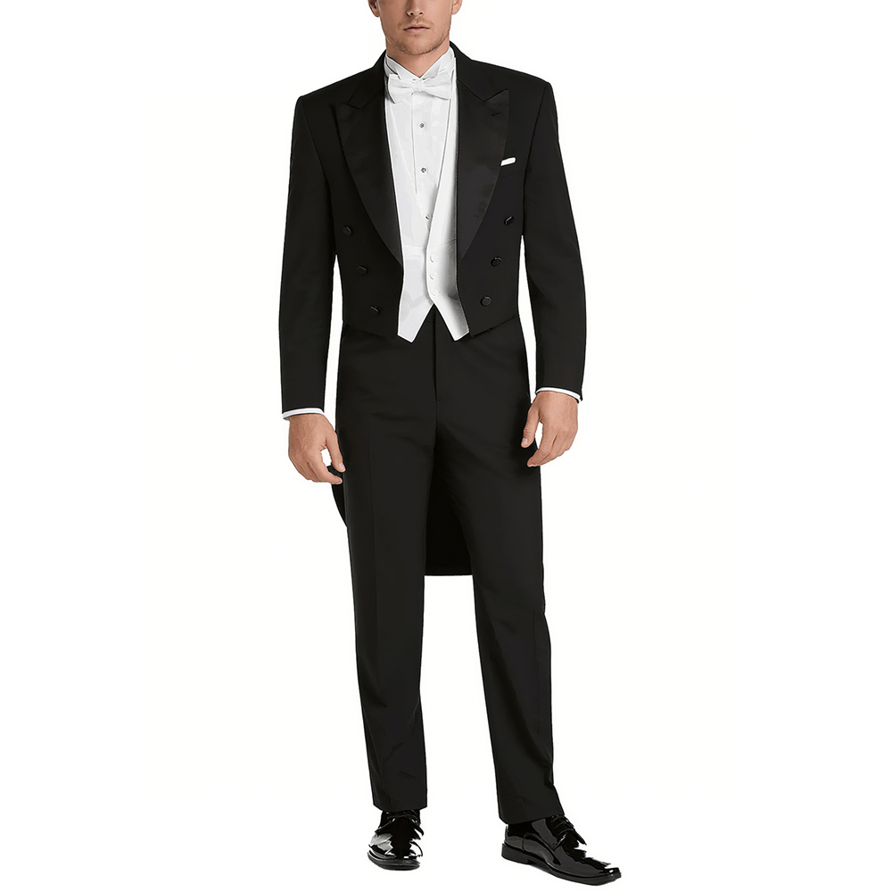 Men's Satin Peak Lapel Suit Se - đánh giá và giá Men Formal Wear With Blazer