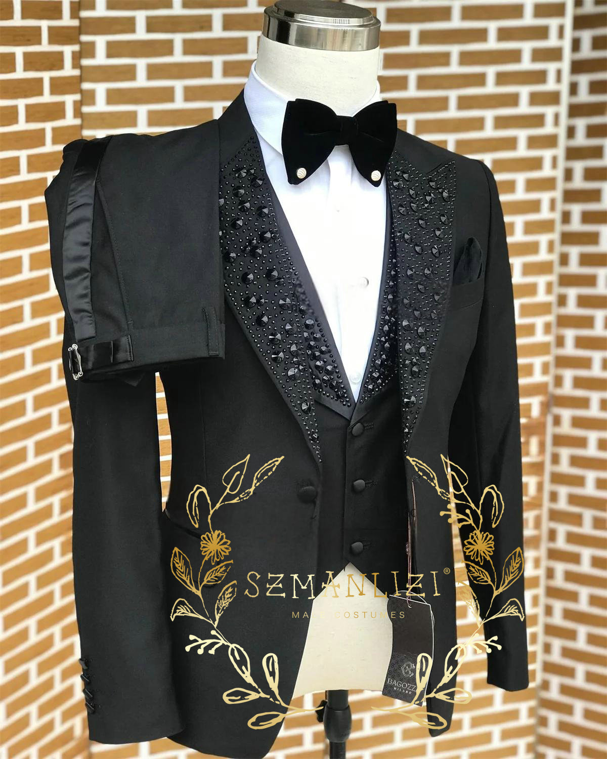 Black Men Suits Luxury Stone C - đánh giá và giá Men Formal Wear With Blazer