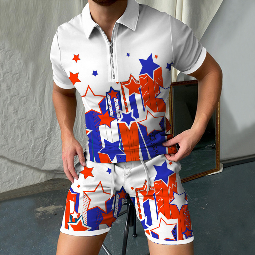 Leopard 3D Print Men Short Sle - đánh giá và giá Men'S Formal Beach Wear