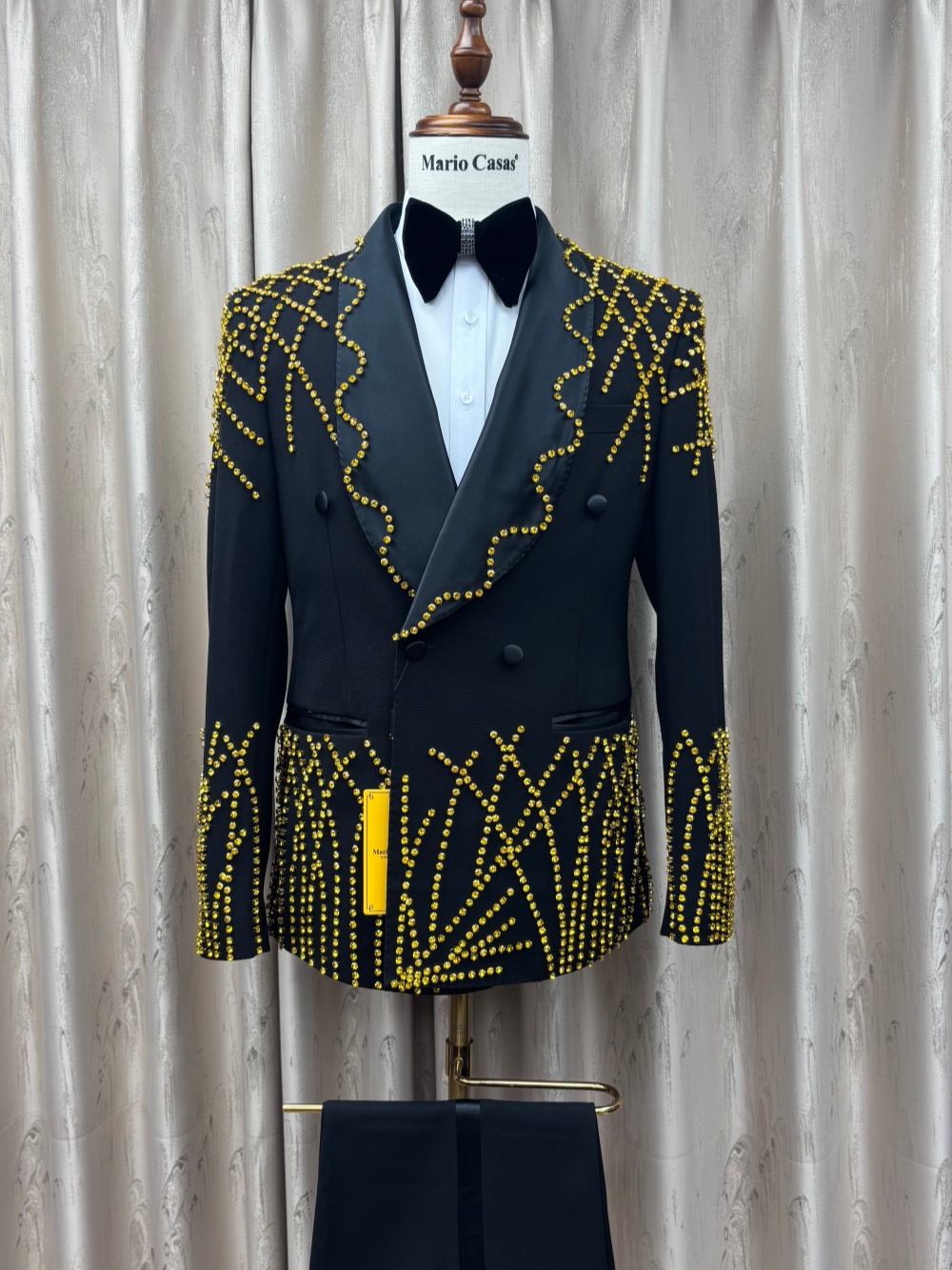 Man Exquisite Beaded Suit Set  - đánh giá và giá Men Formal Wear Clothes
