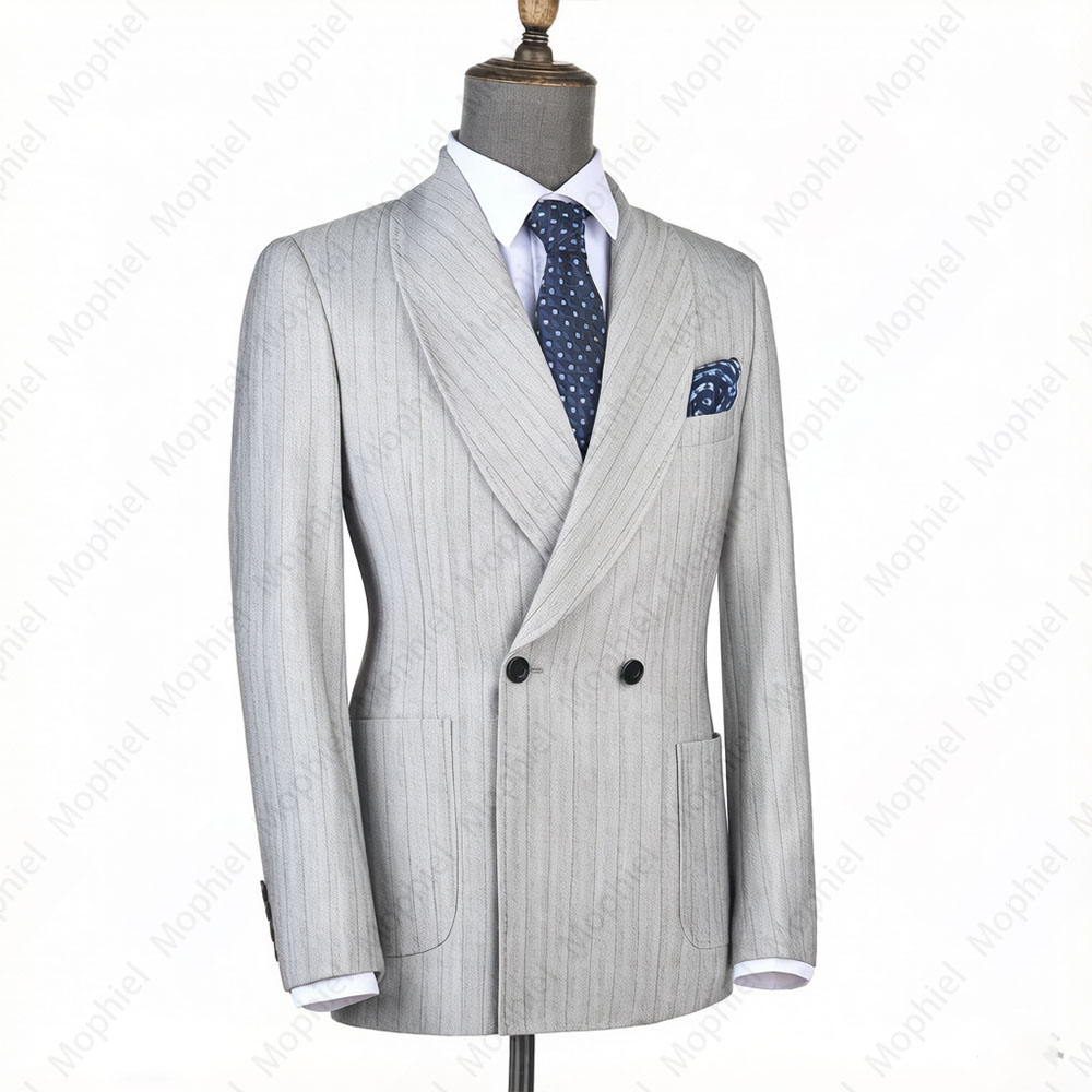 Mophiel Light Grey Men Suits S - đánh giá và giá Men Formal Wear With Blazer