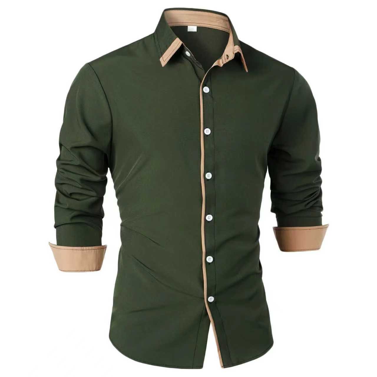 New European Mens Shirt Slim F - đánh giá và giá Men Formal Wear Top