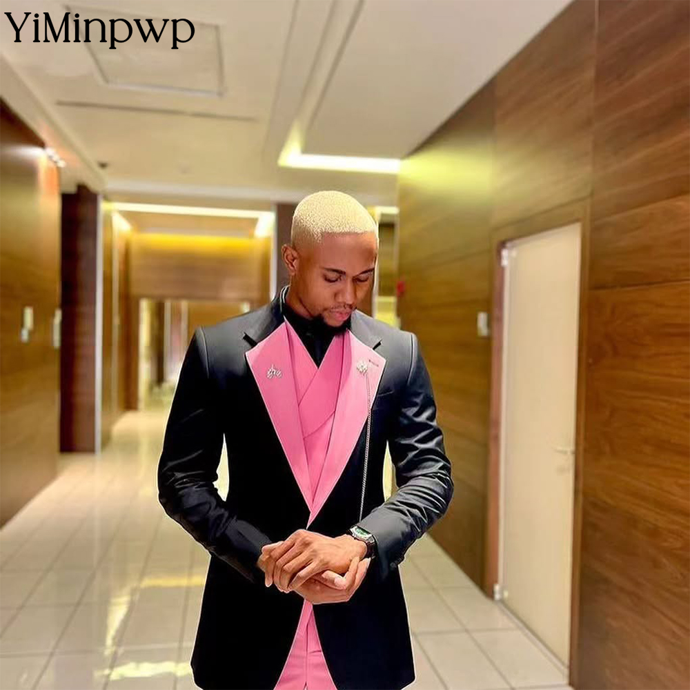 YiMinpwp Handsome Pink Men‘s S - đánh giá và giá Men Formal Wear Clothes