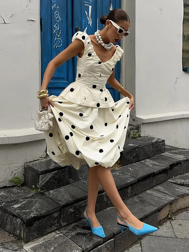 Elegant Polk Dot Women's Vest  - đánh giá và giá Men'S Formal Beach Wear