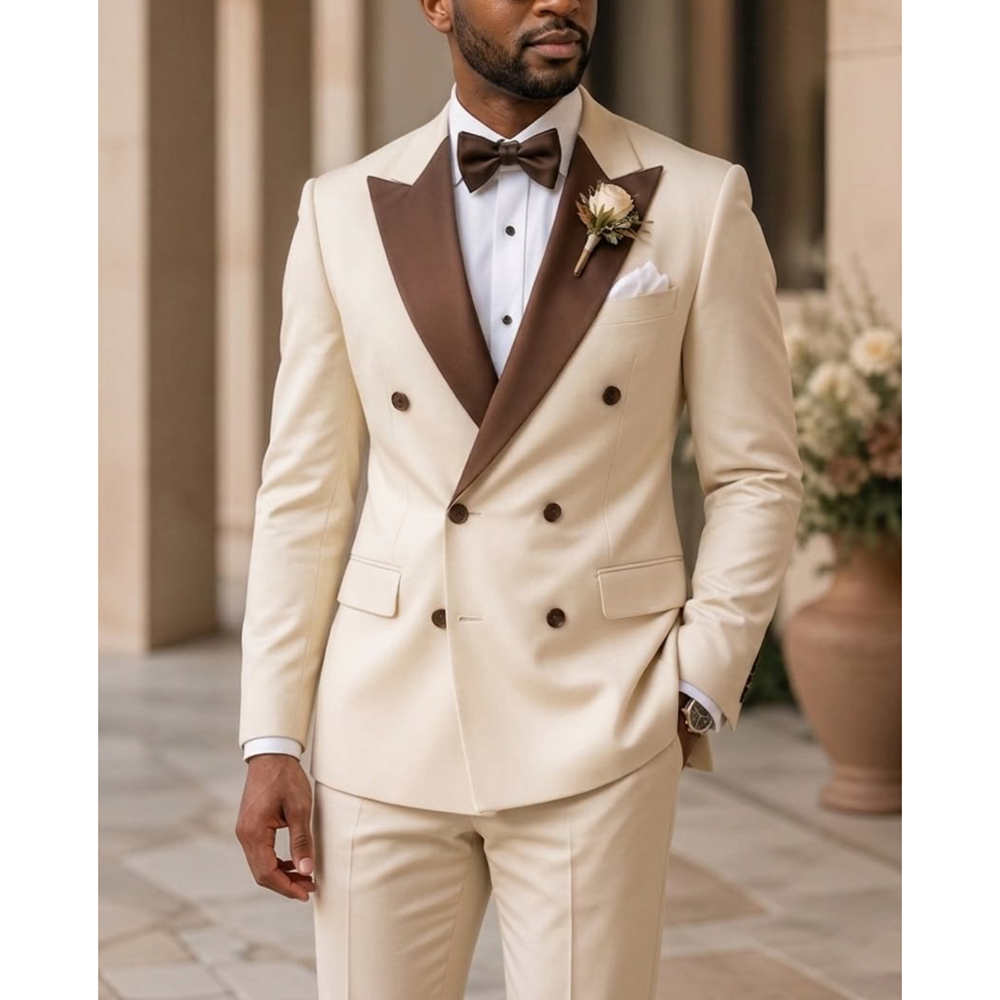 Men Double Breasted Tuxedo Sui - đánh giá và giá Formal Wear For Men In Wedding