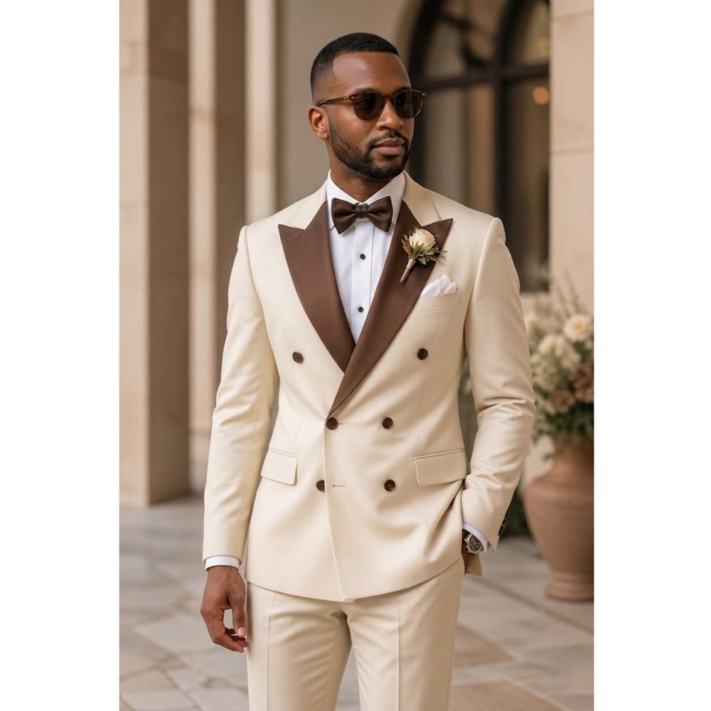 Men Double Breasted Tuxedo Sui - đánh giá và giá Formal Wear For Men In Wedding